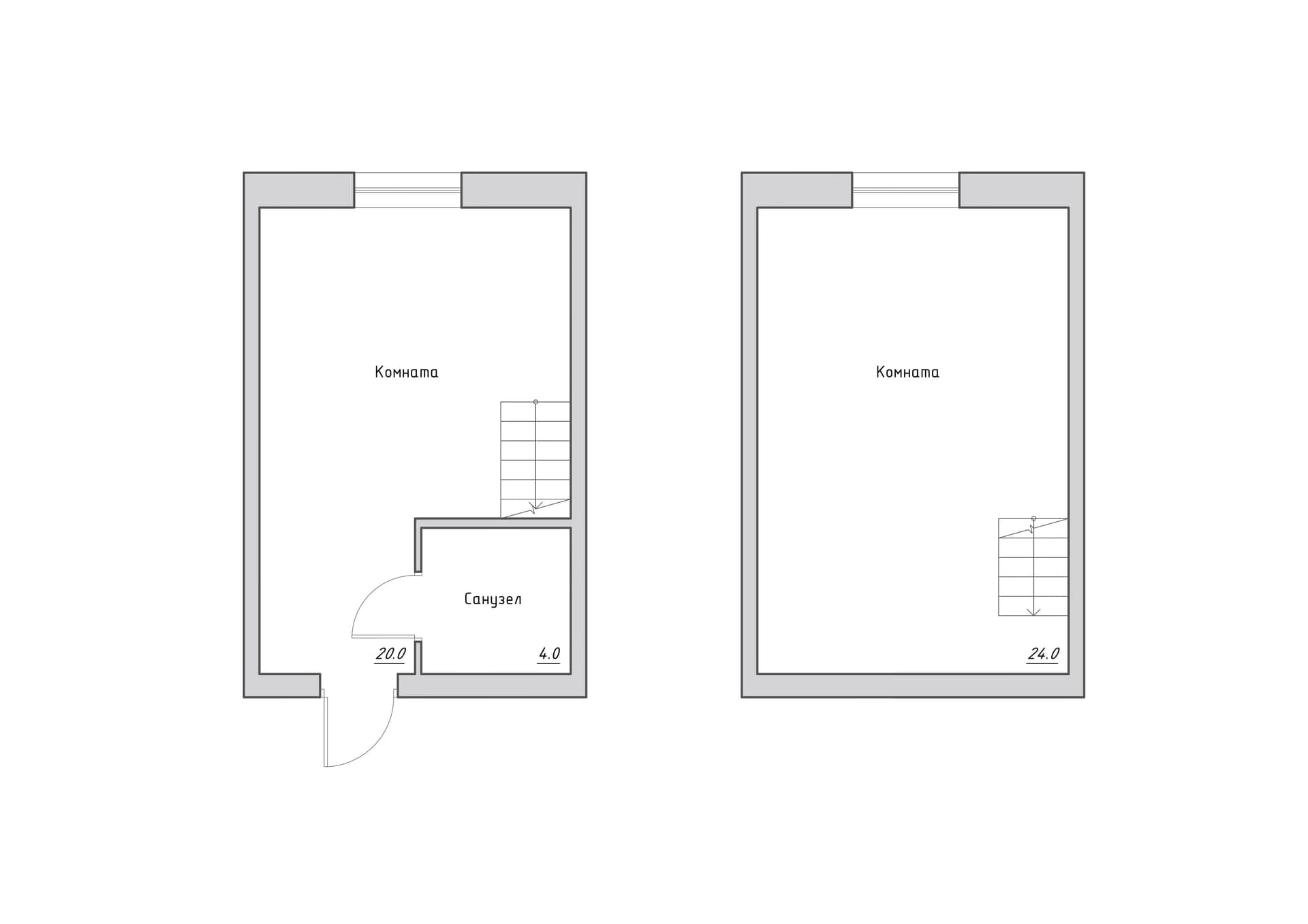 Планировка: 2-комн. квартира, 48 м²
