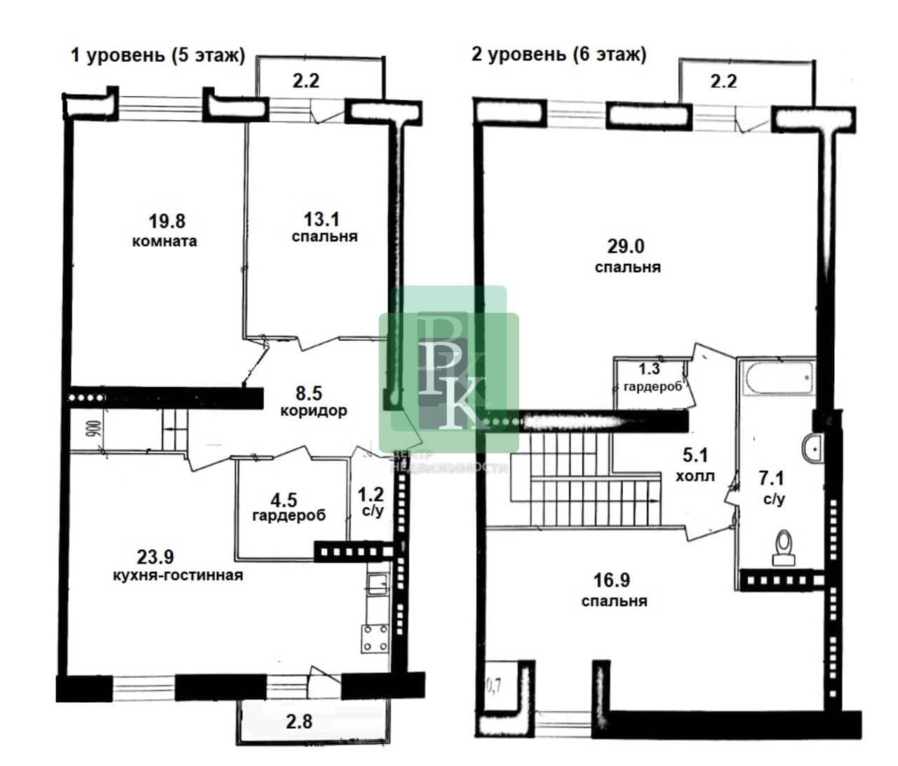 Планировка: 4-комн. квартира, 149 м²