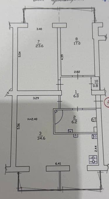 Планировка: 3-комн. квартира, 88.2 м²