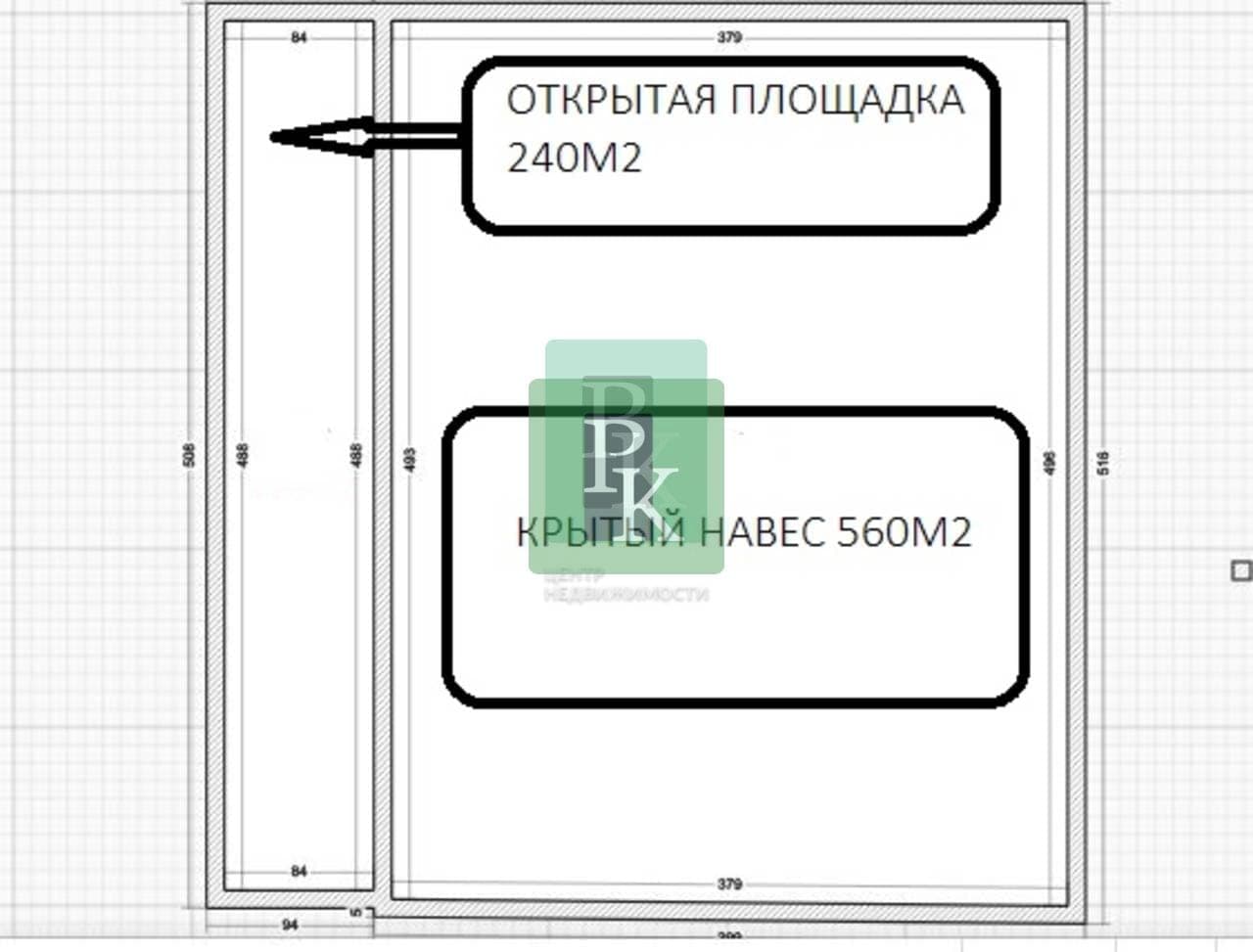 Планировка: Склад, 800 м²