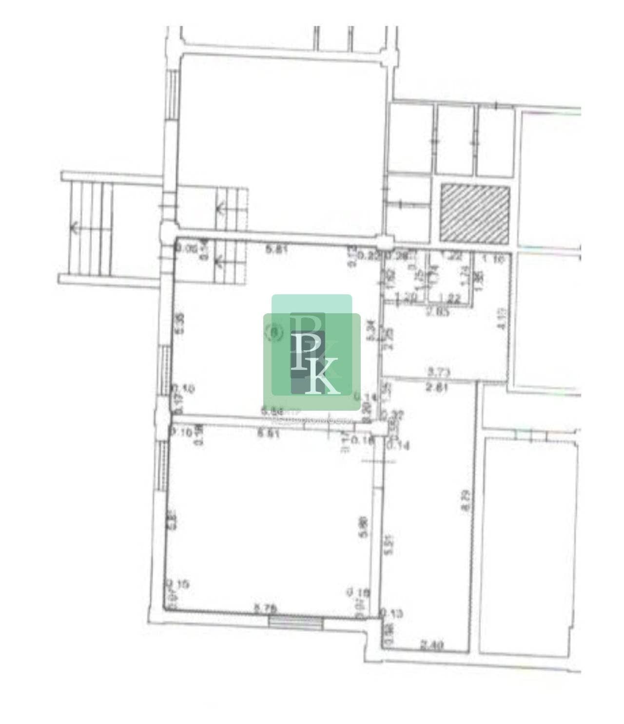 Планировка: Помещение свободного назначения, 108.4 м²