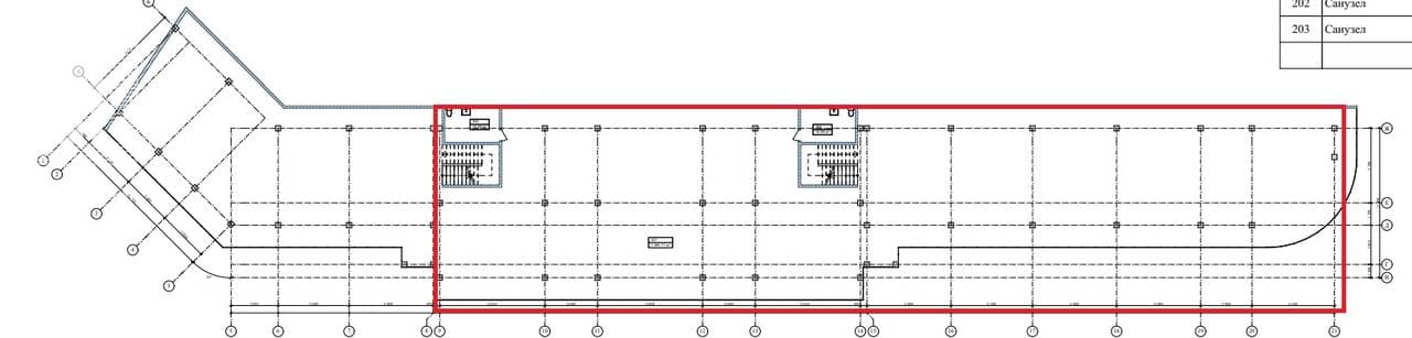 Планировка: Торговое помещение, 1200 м²