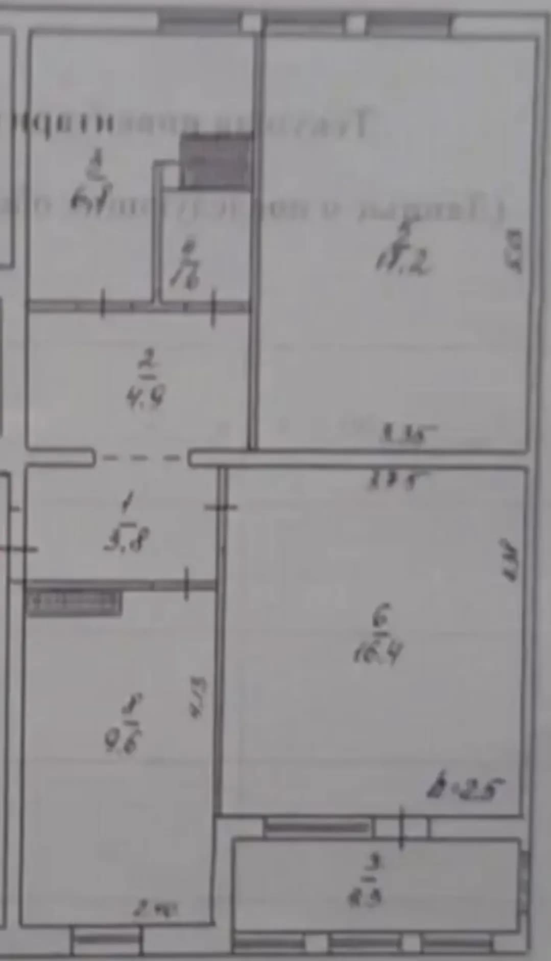 Планировка: 2-комн. квартира, 63.7 м²