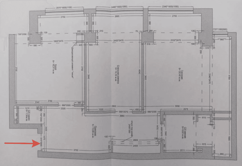 Планировка: 2-комн. квартира, 70.5 м²