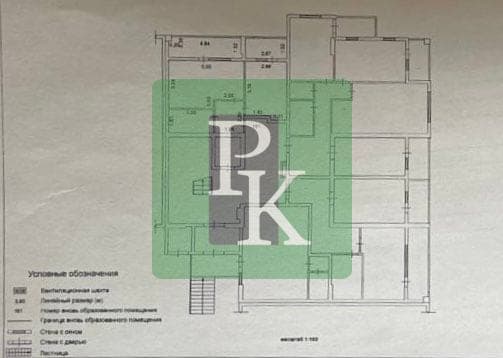 Планировка: 1-комн. квартира, 45 м²