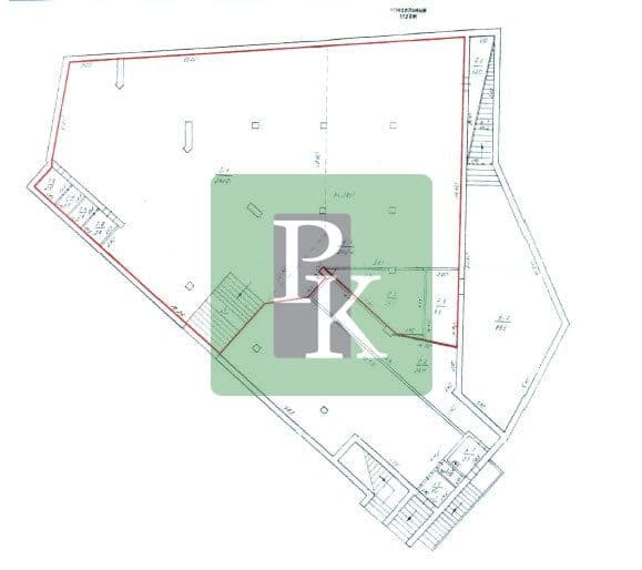 Планировка: Торговое помещение, 402.5 м²