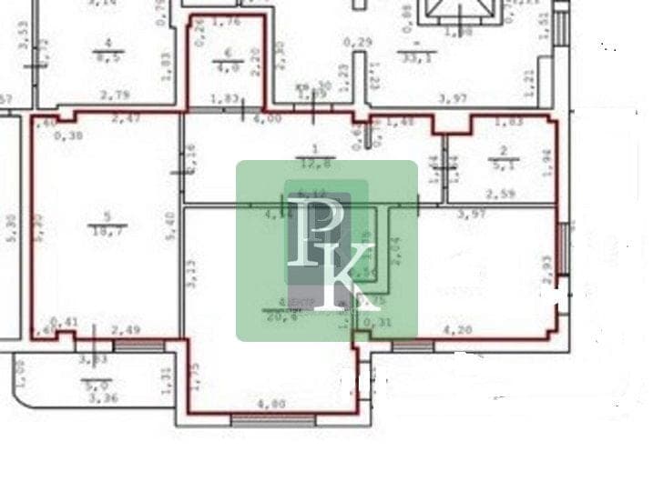 Планировка: 2-комн. квартира, 72.4 м²