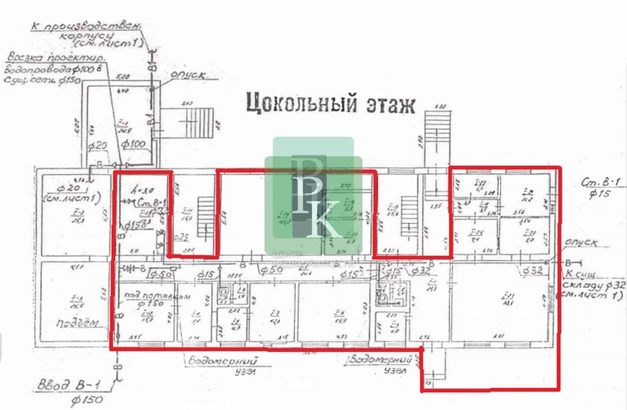 Планировка: Помещение свободного назначения, 500 м²