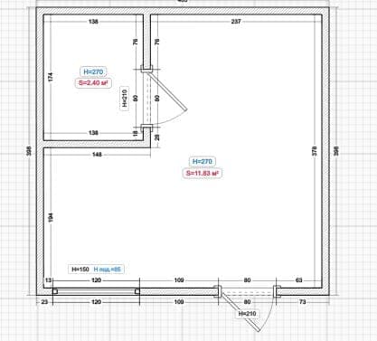 Планировка: Помещение свободного назначения, 28 м²