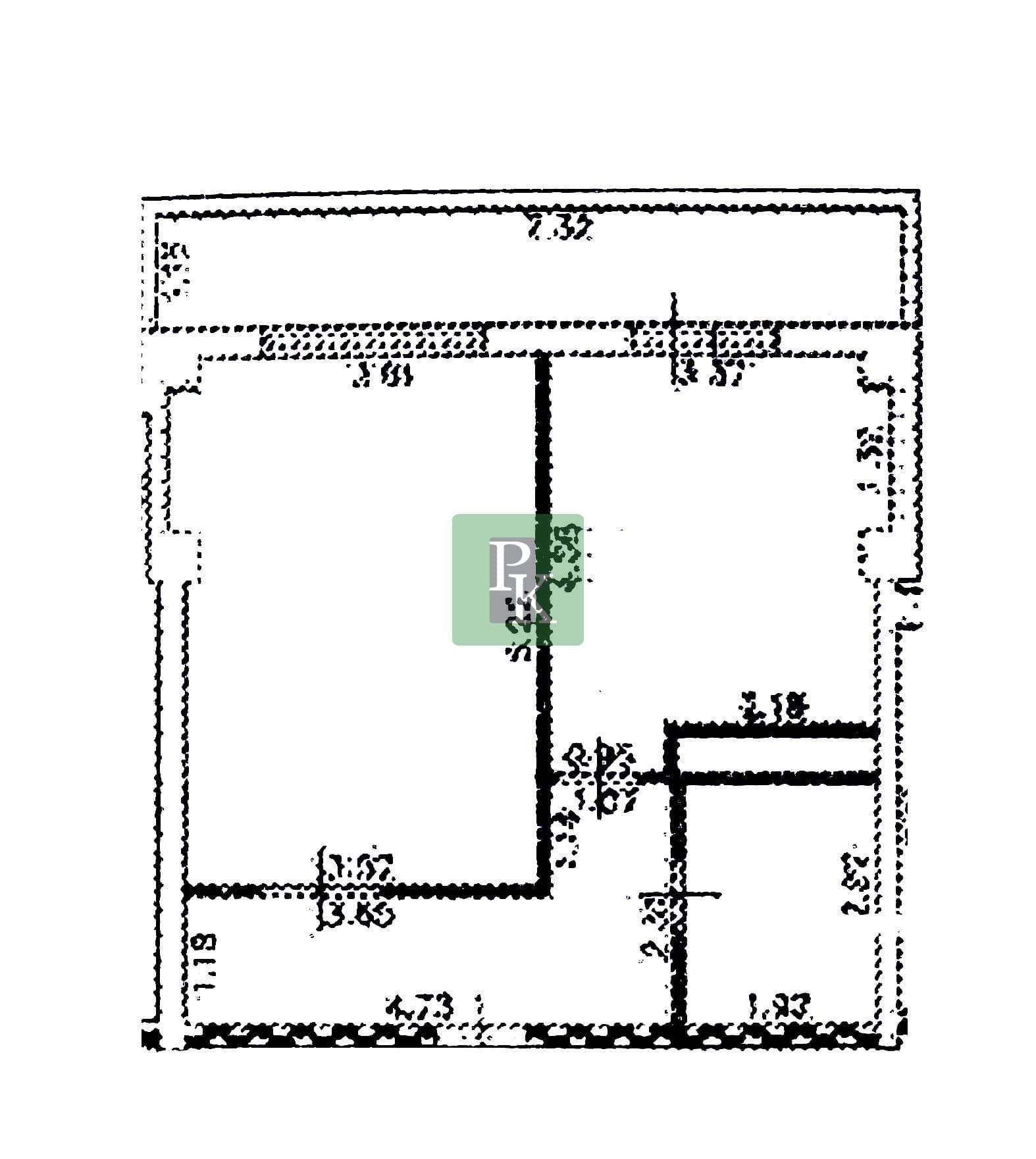 Планировка: 1-комн. квартира, 49.9 м²