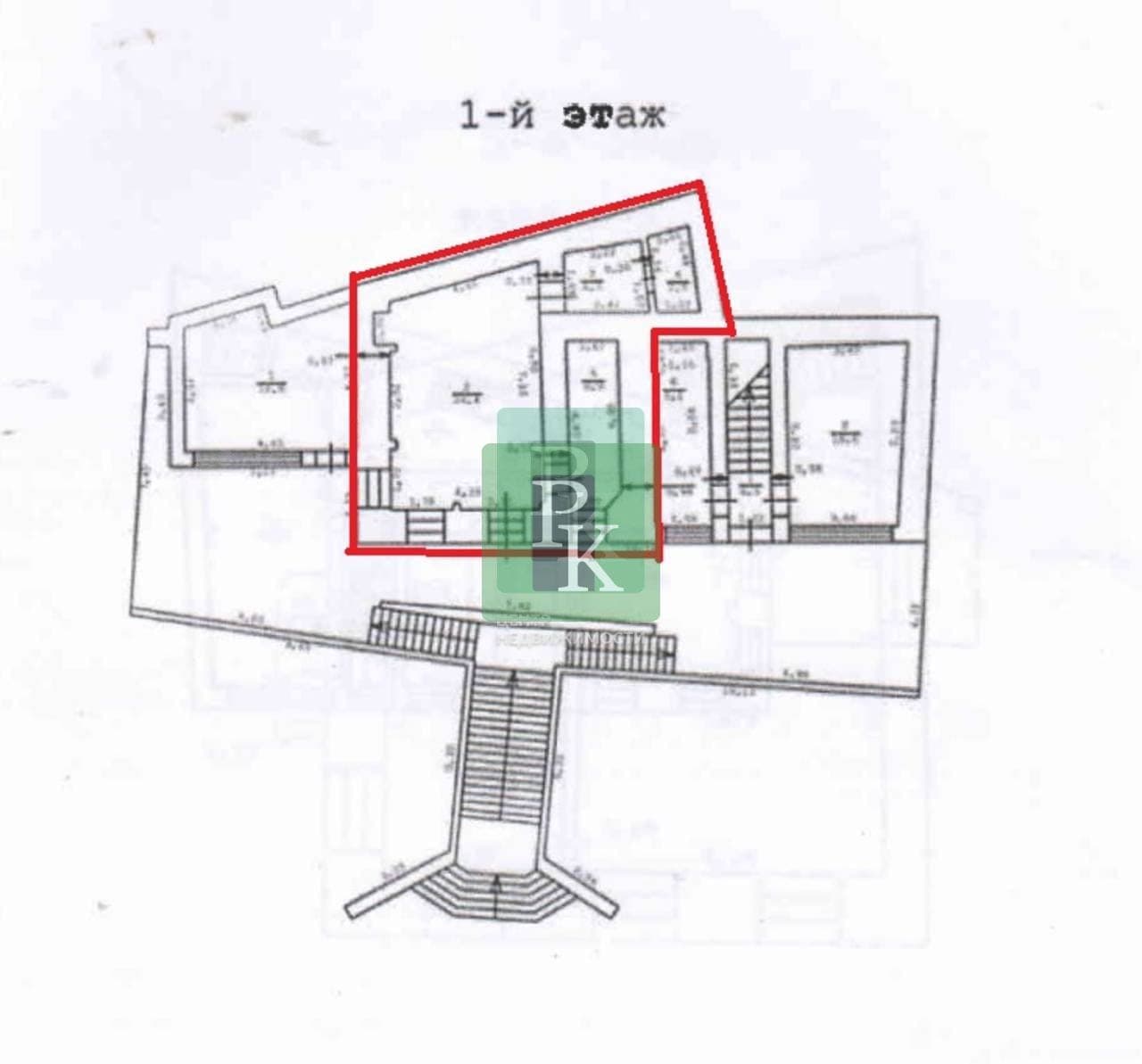 Планировка: Офис, 42.5 м²