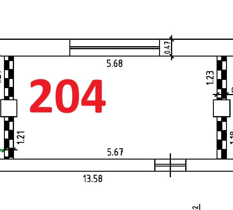 Планировка: Офис, 16.2 м²