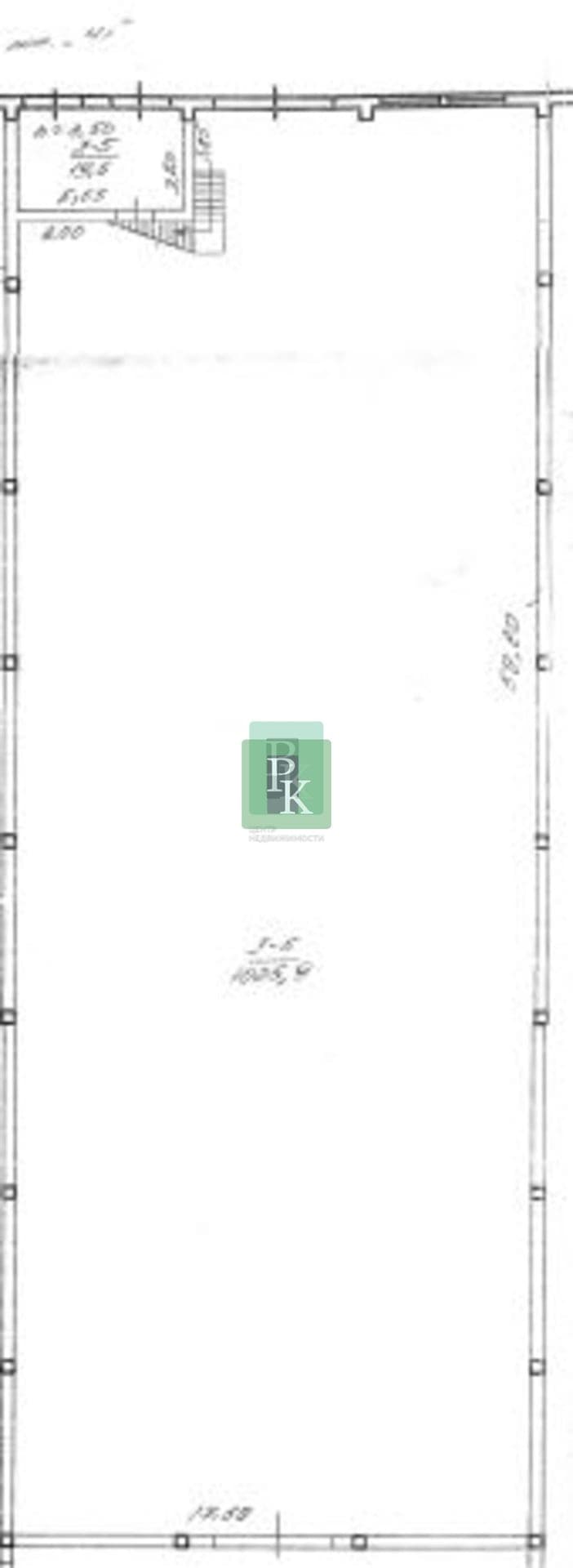 Планировка: Производственное помещение, 1000 м²