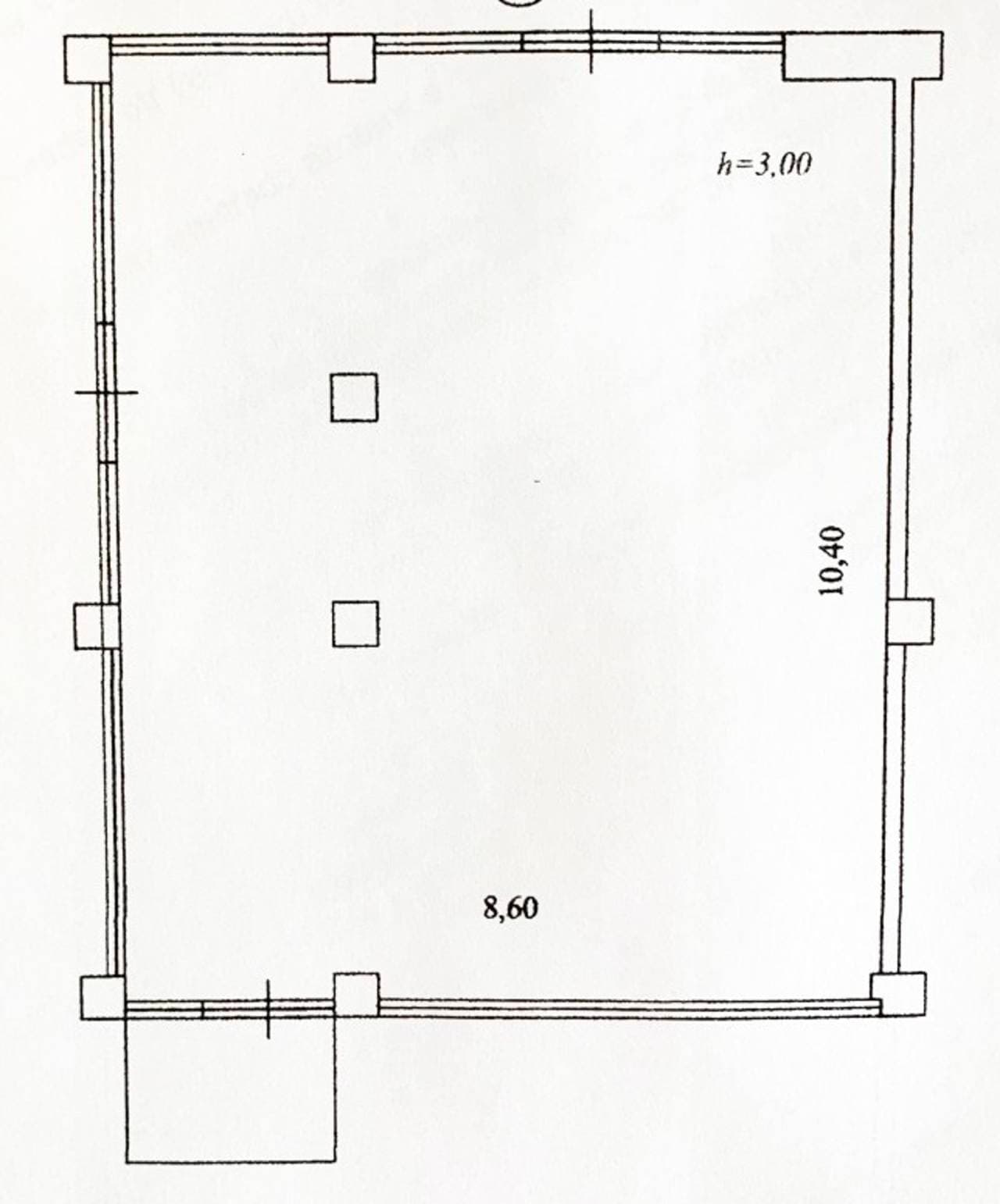 Планировка: Торговое помещение, 90 м²