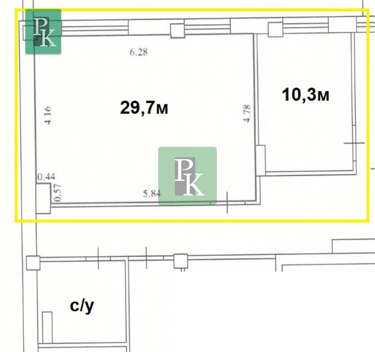 Планировка: Помещение свободного назначения, 40 м²