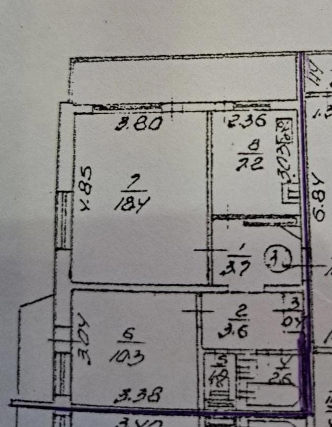 Планировка: 2-комн. квартира, 47.2 м²
